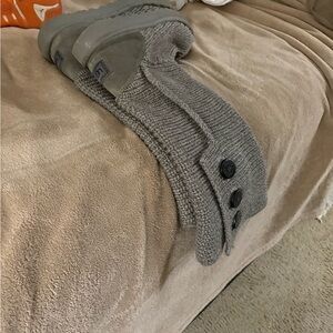 Gray Knit Button Boots Ugg size 9 women’s tall